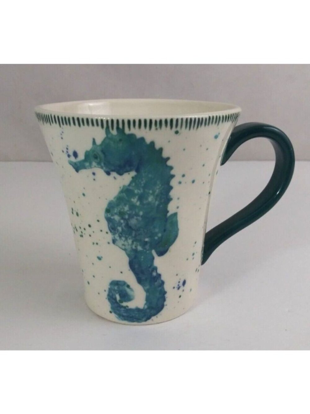 Vintage Susan Winget Exclusive For Cracker Barrel Seahorse 4.25" Coffee Cup